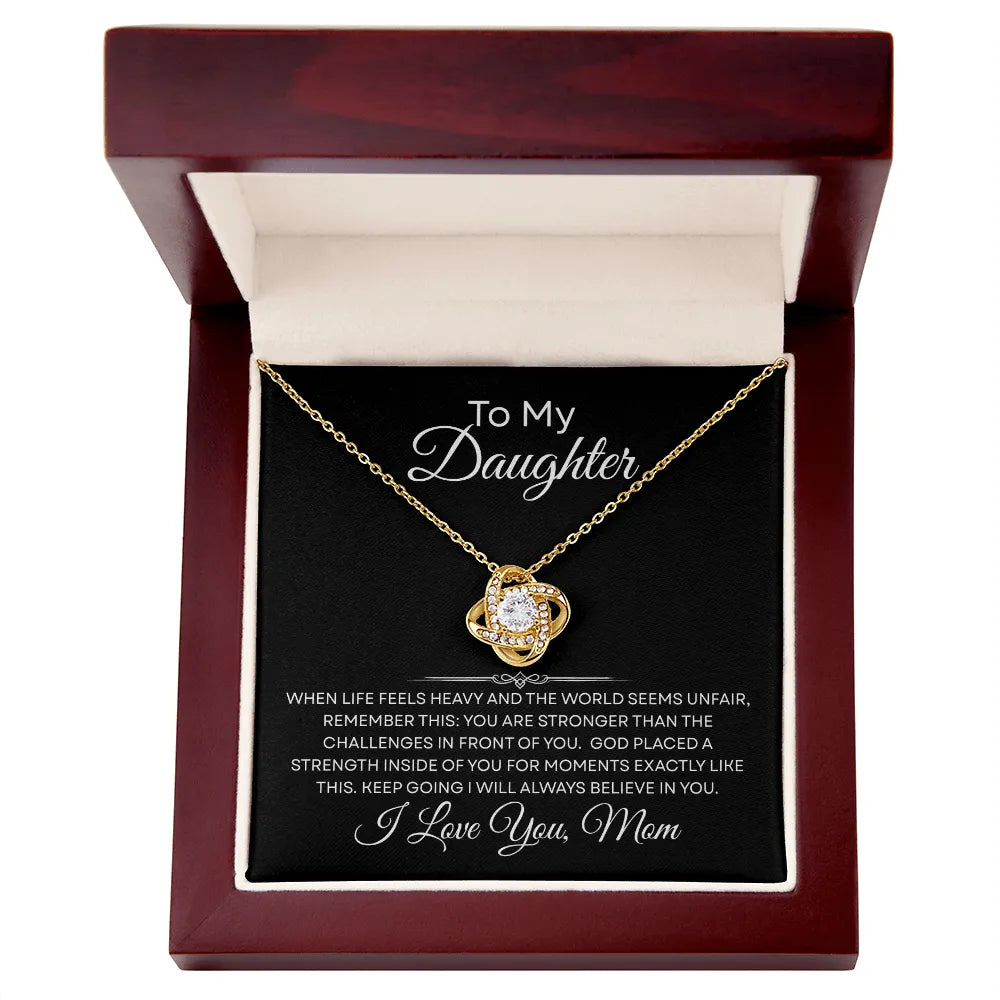 ๐ Congratulations! Add another โTo My Daughter โ God Placed a Strength in Youโ Necklace and get 30% OFF your second item! ๐โจ