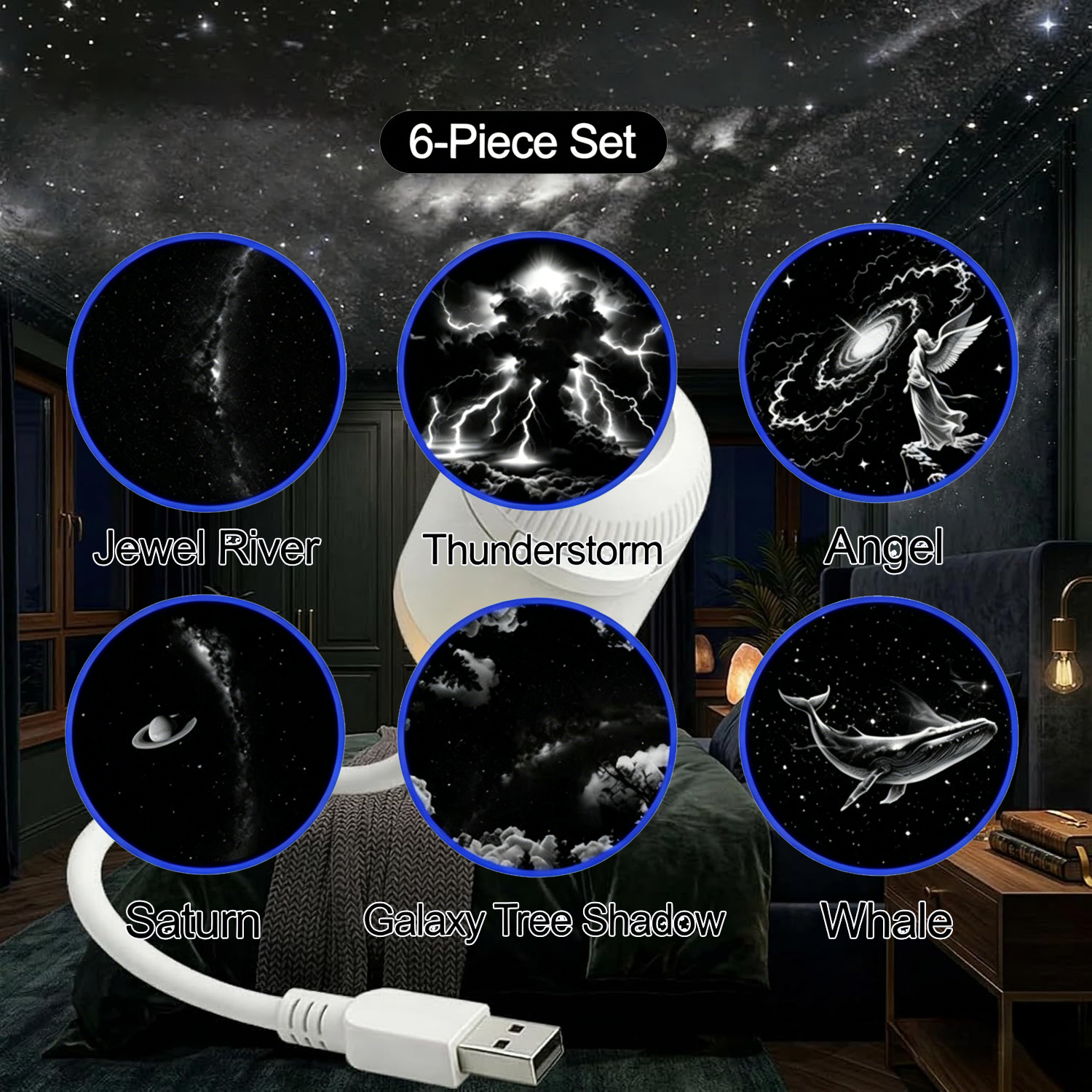 Projection Lamp + Lenses (6 pcs)