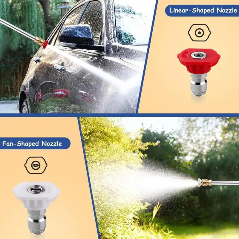 💦 Jet Nozzle Power Washer for Garden Hose - 𝐑𝐄𝐁𝐘𝐈𝐏𝐎®  8X High Pressure Cleaning