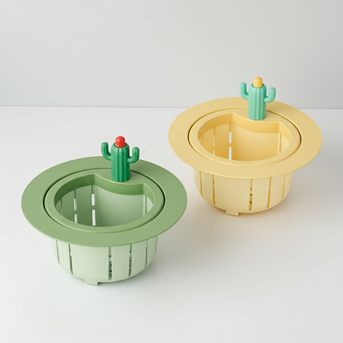 🔥🔥𝐇𝐄𝐀𝐓𝐖𝐎𝐋𝐅® Cactus Shaped Kitchen Sink Drain Strainer ✨ Features a widened rim design that perfectly fits 99% of sinks, nsuringastb,bbl free fit