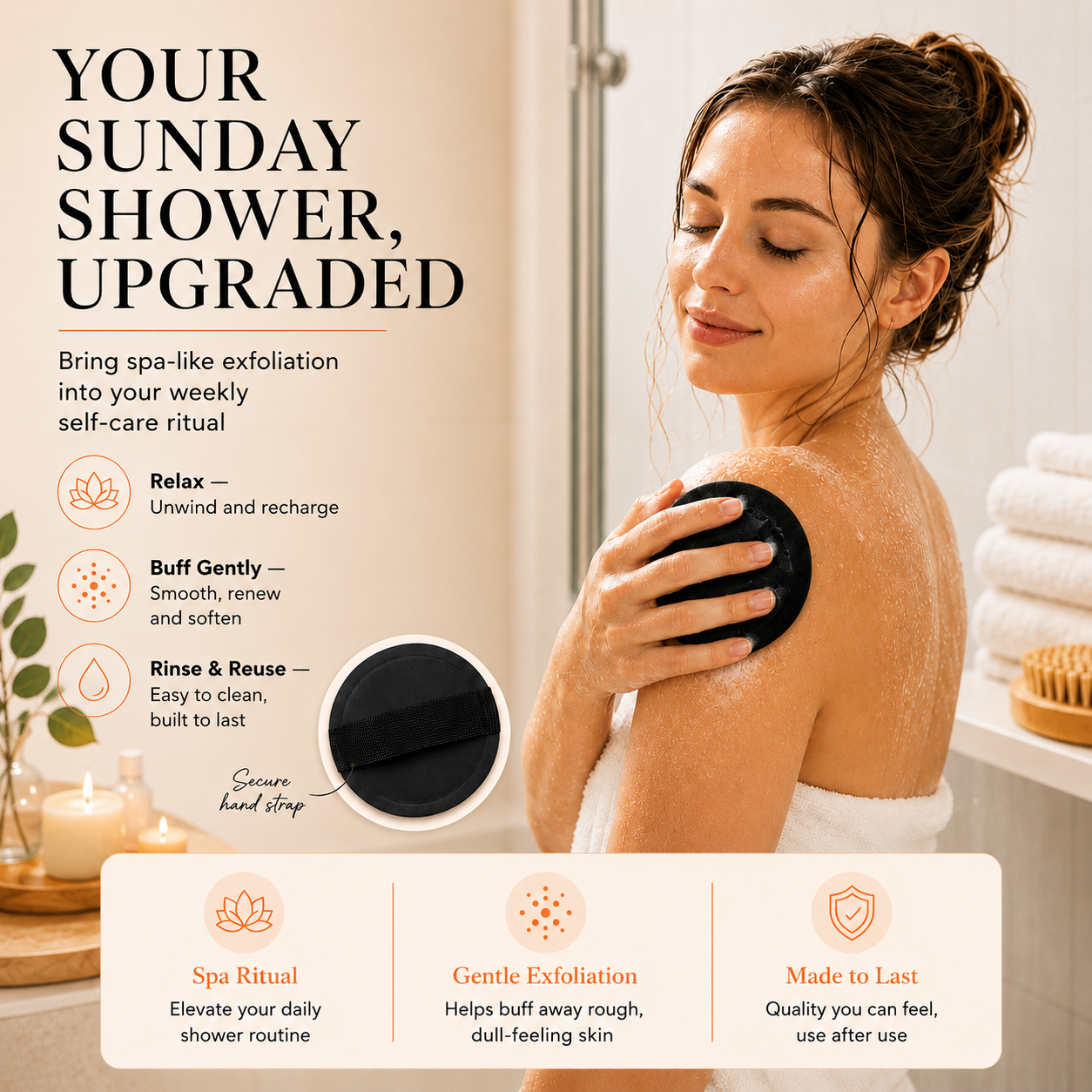 ⚠️ Your Only Chance: Add a 2nd 𝐑𝐄𝐁𝐘𝐈𝐏𝐎® Soft Rubber Bath Brush & Save 70% OFF!