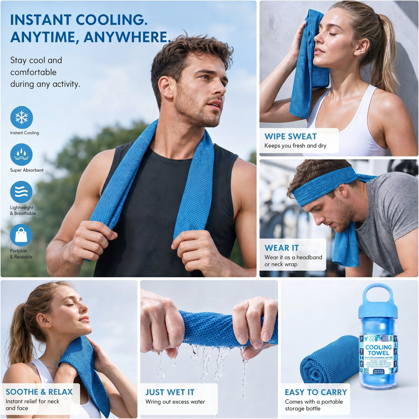 😆surprise！🎉 Unlock 70% OFF on Your Second LUCKYSONG® Cold Sweat Towel