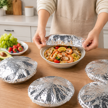 🍽️ SVOZK® Food Container Aluminum Foil Heat-Retaining Cover (50 Pcs)