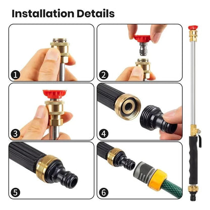 💦 Jet Nozzle Power Washer for Garden Hose - 𝐑𝐄𝐁𝐘𝐈𝐏𝐎®  8X High Pressure Cleaning