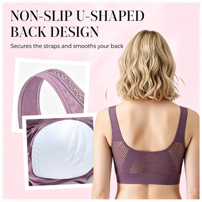 ⏰ Last Day $12/PCS | 💖 Buy 1 Get 1 FREE 🎁 LUCKYSONG® Women’s High-Support Pure Cotton Comfort Bra
