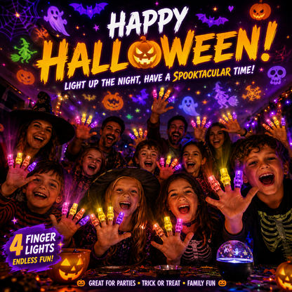 🎃 REBYIPO® 2026 Halloween Magic Finger Projector – 24+ Spooky Scenes Across 6 Immersive Worlds | Limited Edition 👻