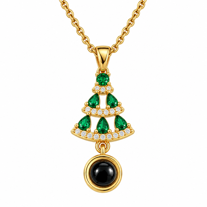 😆 Surprise! Unlock 70% OFF Vivalora® Christmas Tree Projection Necklace — A Special Gift of Love 🎄❤️