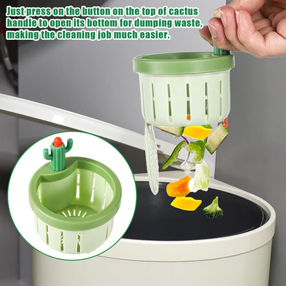 🔥🔥𝐇𝐄𝐀𝐓𝐖𝐎𝐋𝐅® Cactus Shaped Kitchen Sink Drain Strainer ✨ Features a widened rim design that perfectly fits 99% of sinks, nsuringastb,bbl free fit