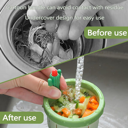 🔥🔥𝐇𝐄𝐀𝐓𝐖𝐎𝐋𝐅® Cactus Shaped Kitchen Sink Drain Strainer ✨ Features a widened rim design that perfectly fits 99% of sinks, nsuringastb,bbl free fit