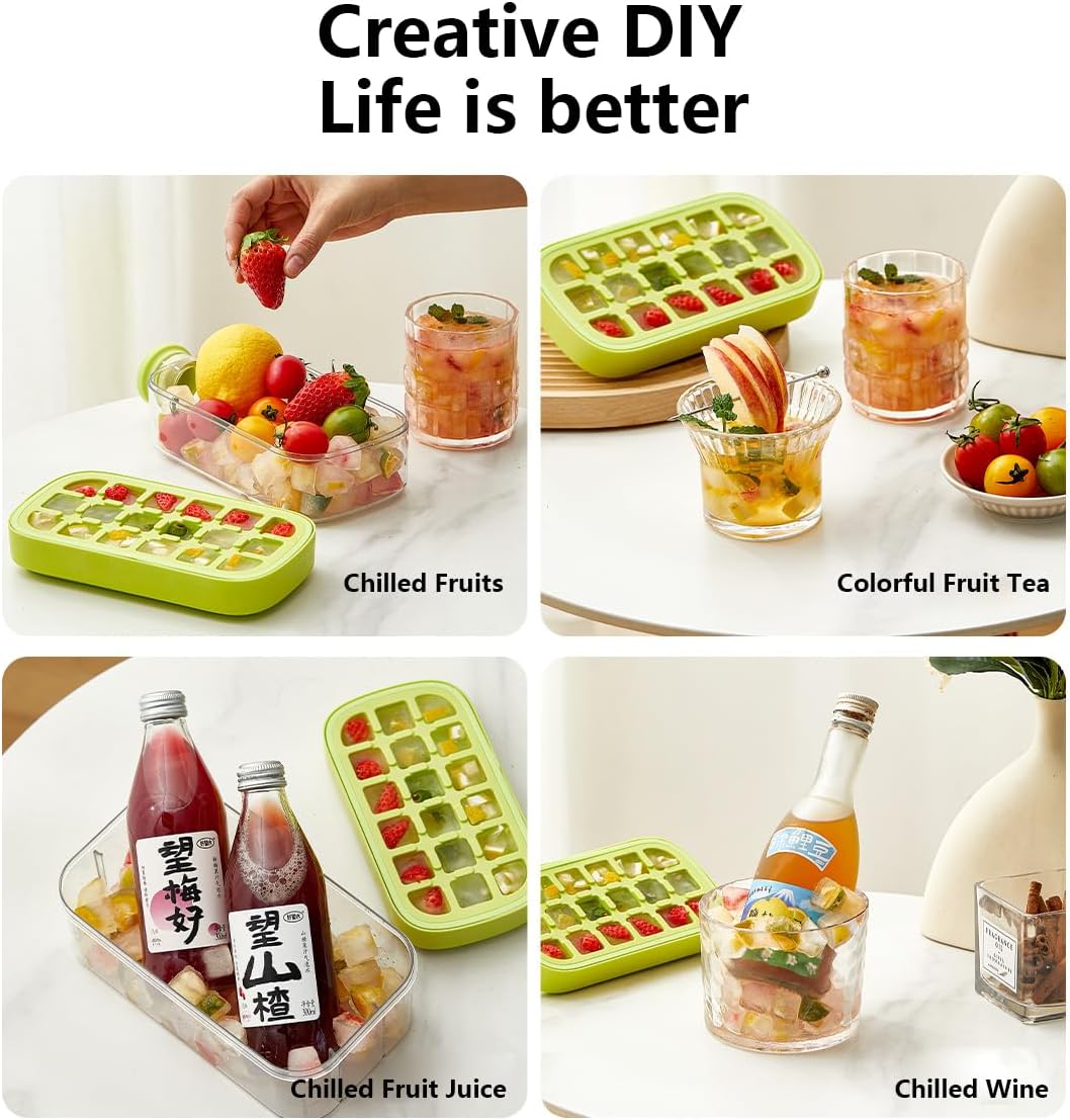 🔥BVJ® 2-in-1 Contactless Ice Cube Tray & Water Bottle🧊