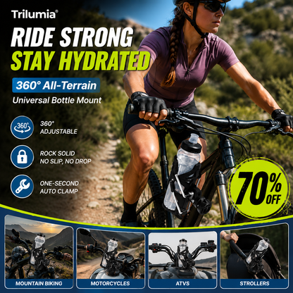 🎉 Congratulations! 🔥 Get 80% OFF Your 2nd Trilumia® 360° All-Terrain Universal Bottle Mount! 🚴‍♂️💧 Enjoy Hands-Free Hydration on Every Ride. 🎁
