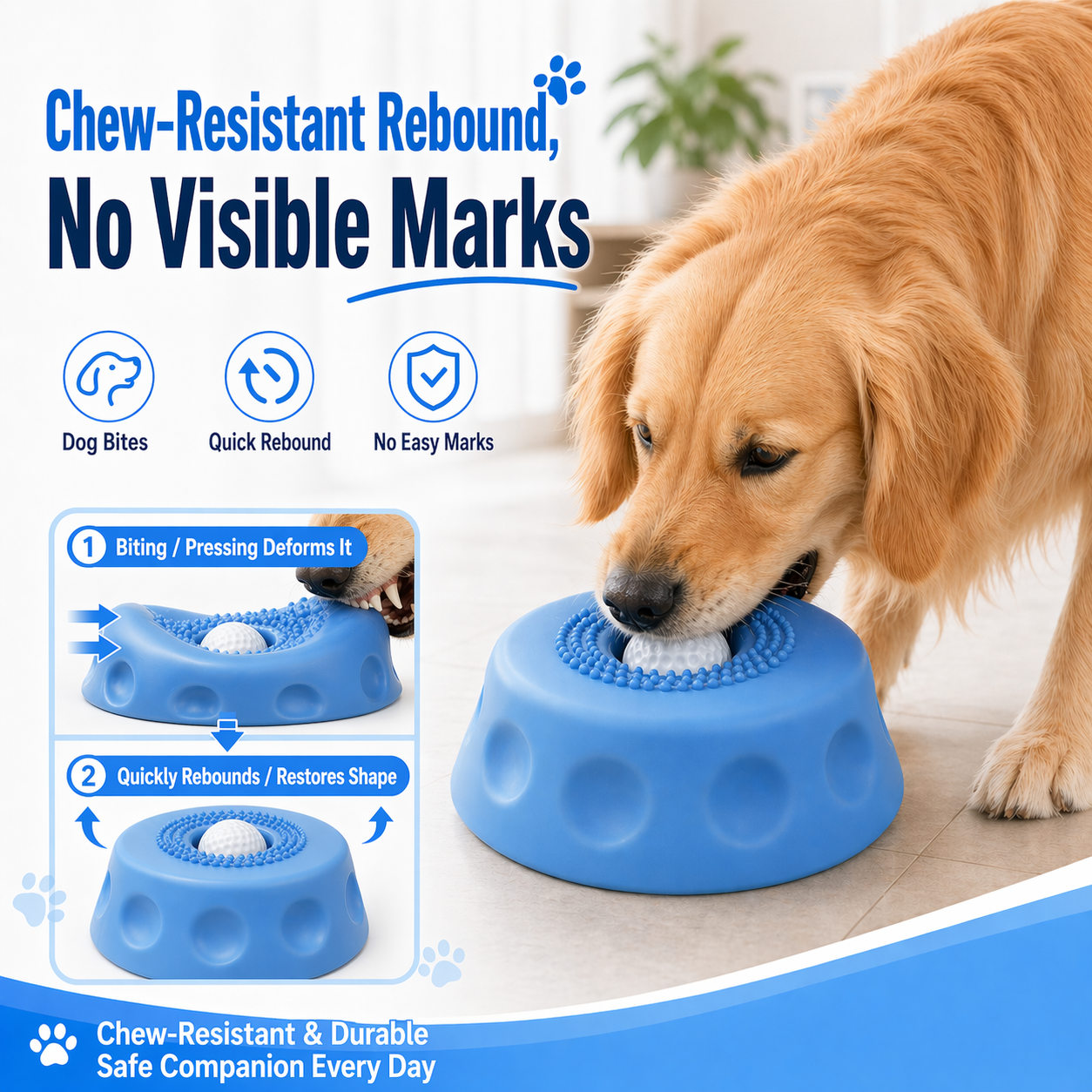 𝗥𝗘𝗕𝗬𝗜𝗣𝗢®🔥Slow Feeder Dog Bowl with Rolling Ball-Suitable for large, medium, and small dogs.🐕‍🦺