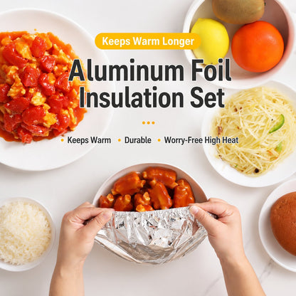 🍽️ SVOZK® Food Container Aluminum Foil Heat-Retaining Cover (50 Pcs)