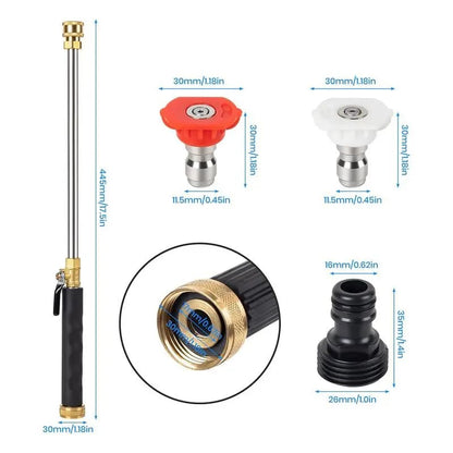 💦 Jet Nozzle Power Washer for Garden Hose - 𝐑𝐄𝐁𝐘𝐈𝐏𝐎®  8X High Pressure Cleaning