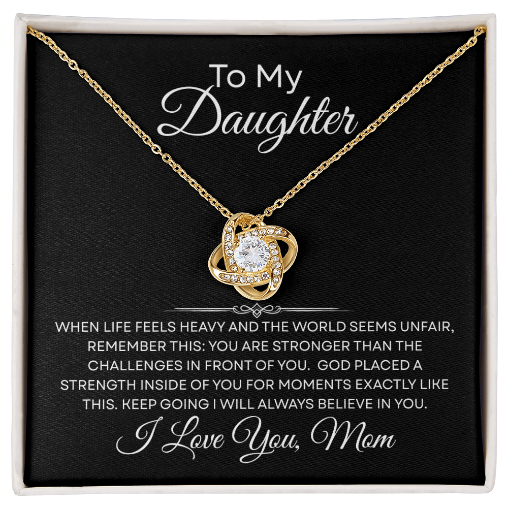 🎉 Congratulations! Add another “To My Daughter — God Placed a Strength in You” Necklace and get 30% OFF your second item! 💖✨