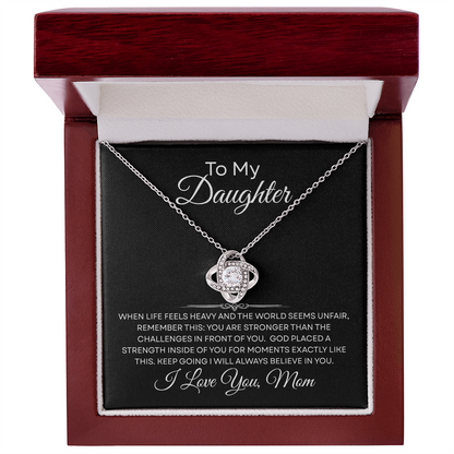 🎉 Congratulations! Add another “To My Daughter — God Placed a Strength in You” Necklace and get 30% OFF your second item! 💖✨