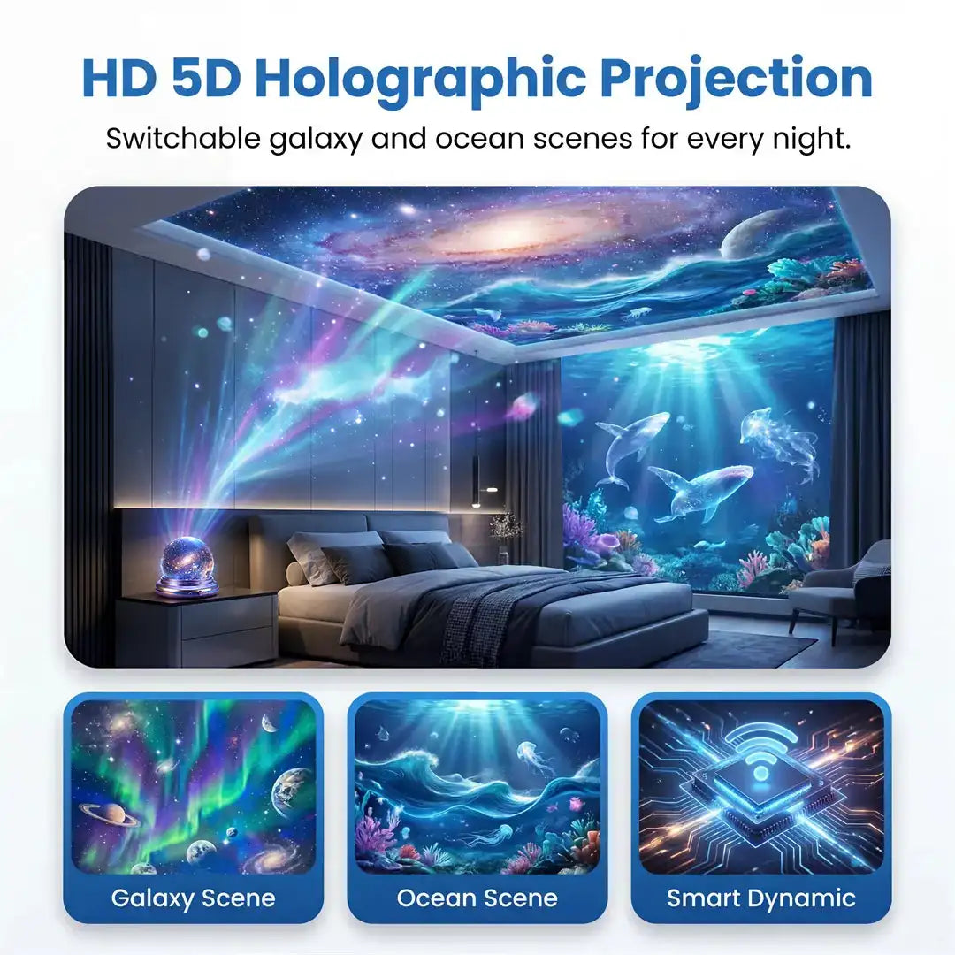 ✨ IEY® Galaxy Night Light Projector – Transform Any Room into a Dreamy Starry Sky