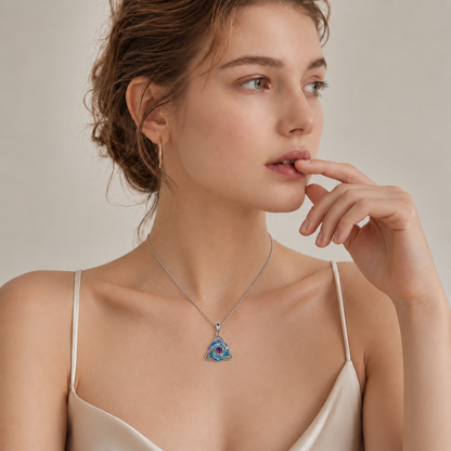 Vivalora® Celtic Trinity Knot Birthstone Necklace — Personalized Symbol of Love, Family & Forever Connection ✨