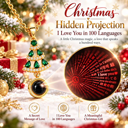 😆 Surprise! Unlock 70% OFF Vivalora® Christmas Tree Projection Necklace — A Special Gift of Love 🎄❤️