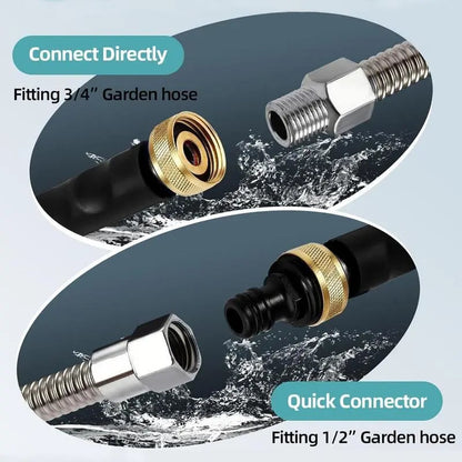 💦 Jet Nozzle Power Washer for Garden Hose - 𝐑𝐄𝐁𝐘𝐈𝐏𝐎®  8X High Pressure Cleaning