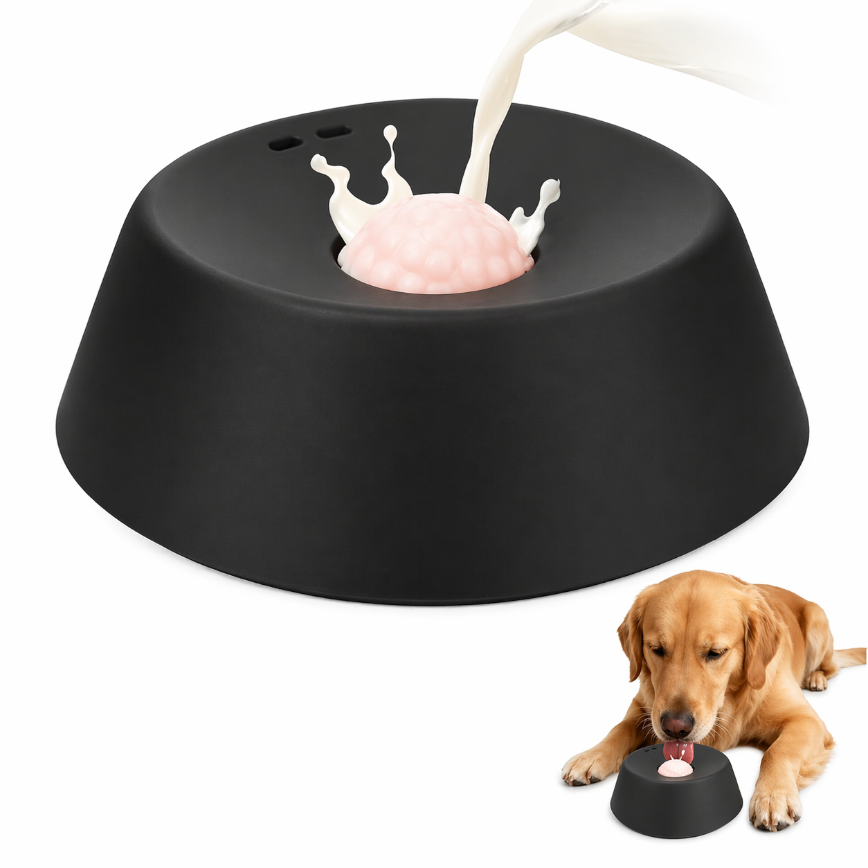 𝗥𝗘𝗕𝗬𝗜𝗣𝗢®🔥Slow Feeder Dog Bowl with Rolling Ball-Suitable for large, medium, and small dogs.🐕‍🦺