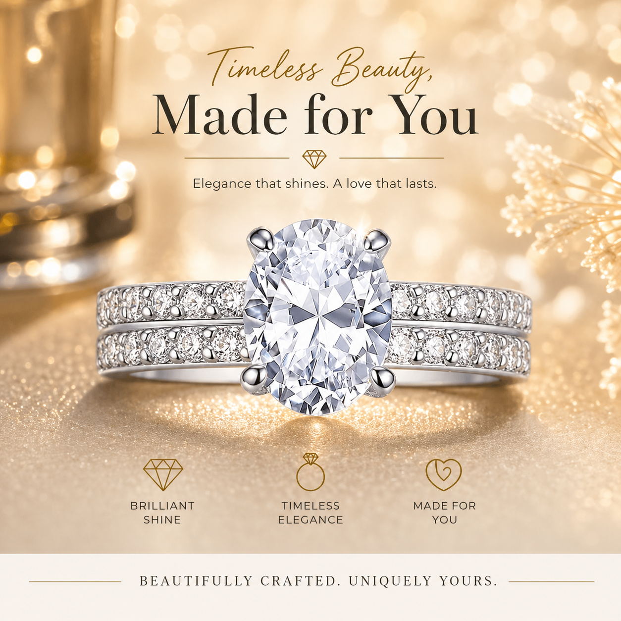 🔥Oneswear® Today's Limited-Time Special: 90% Off — Double-Layer Diamond Ring💎