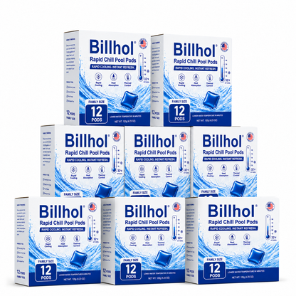 🥵 Stop Swimming in Hot Water This Summer!  💦 Billhol® Rapid Chill Pool Pods —  Rapid Cooling in Just 15 Minutes 🌡️ Helps Maintain Water Temperatures Up to 0% Cooler 🧊 1 Pod Treats Up to 400 Gallons
