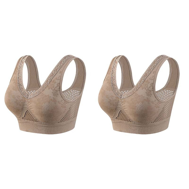⏰ Last Day $12/PCS | 💖 Buy 1 Get 1 FREE 🎁 LUCKYSONG® Women’s High-Support Pure Cotton Comfort Bra