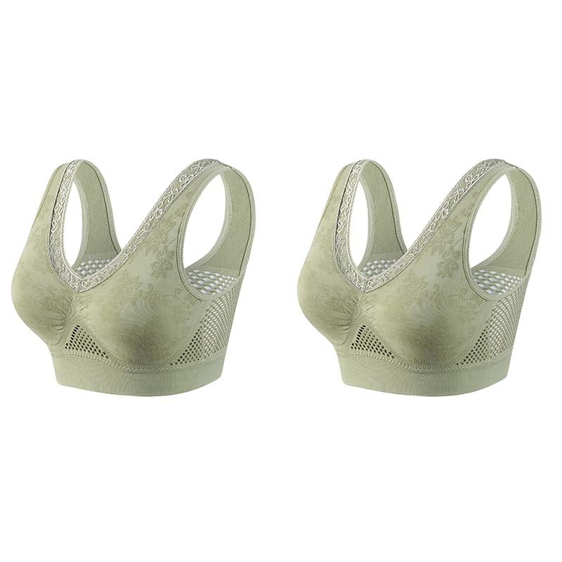 ⏰ Last Day $12/PCS | 💖 Buy 1 Get 1 FREE 🎁 LUCKYSONG® Women’s High-Support Pure Cotton Comfort Bra