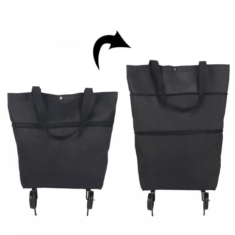 🔥 HOT SALE 50% OFF | LUCKYSONG® Foldable 2-in-1 Shopping Bag – Compact, Expandable & Reusable for Everyday Carry