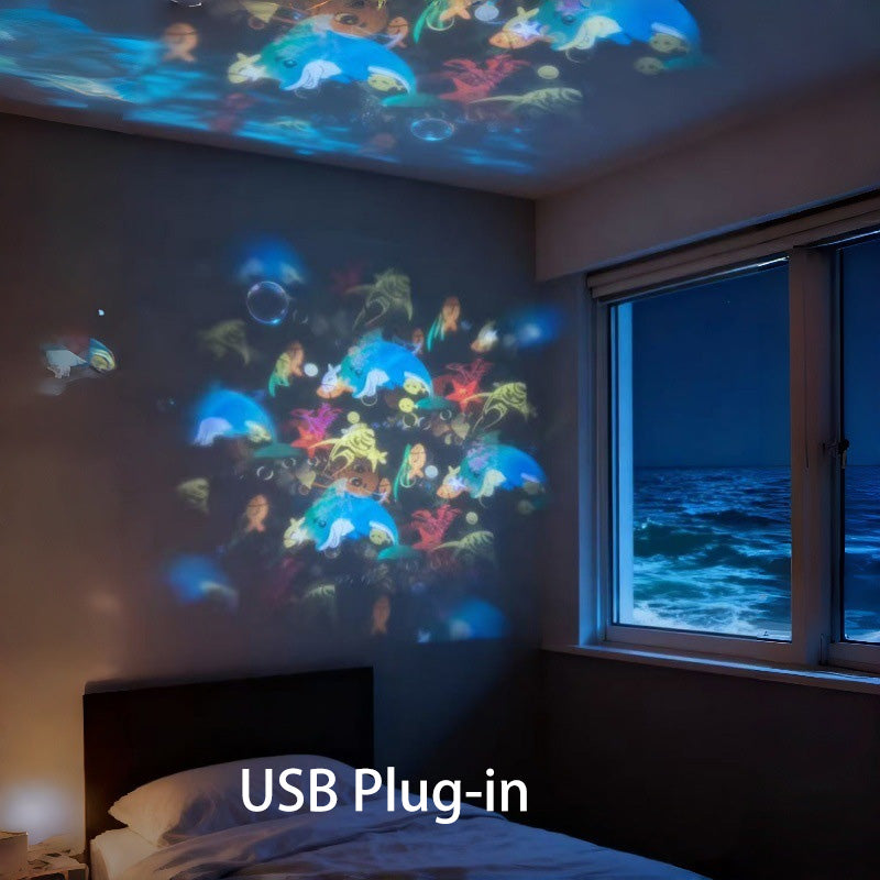🔥HOT SALE 2026🥳Over 80,000 sold! 💞𝐁𝐕𝐉® Rotating LED Projector with Dynamic Lighting Effect