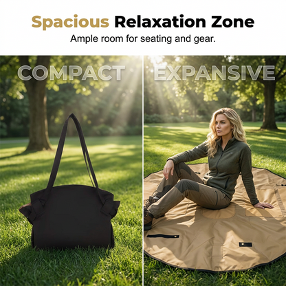 🧺 EdiJonah® 2-in-1 Convertible Picnic Mat Tote Bag – Large Capacity Outdoor Blanket & Travel Carry Bag