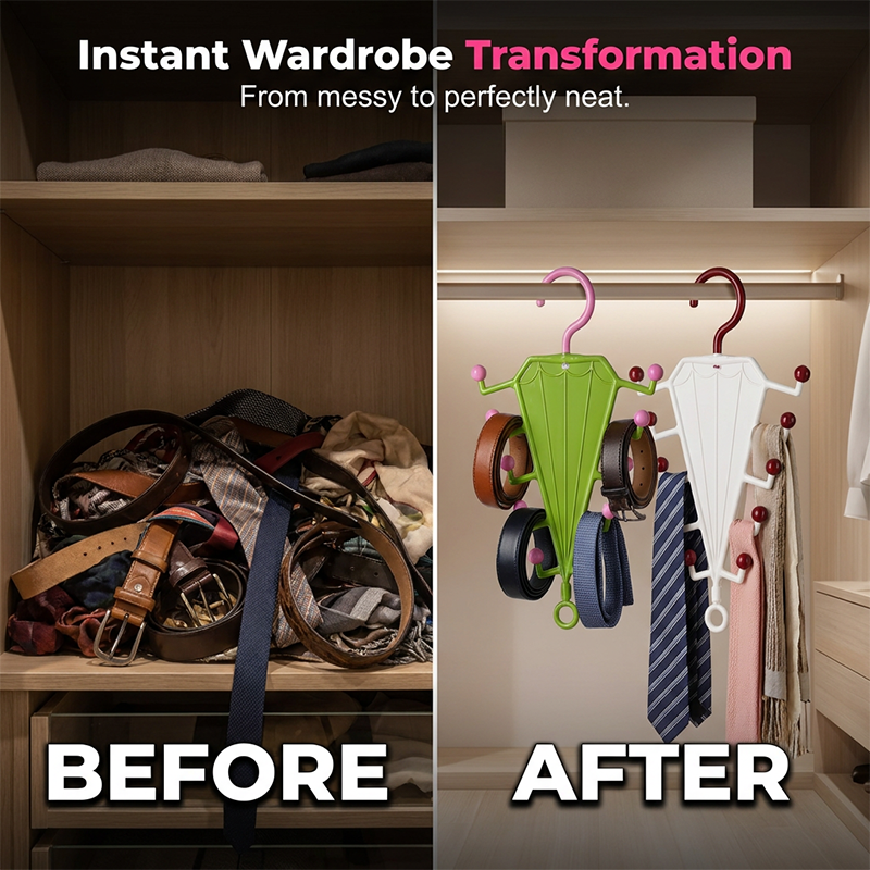 🧺 SVOZK® V-Shaped Double-Sided Clothes Hanger Organizer – Maximize Closet Space