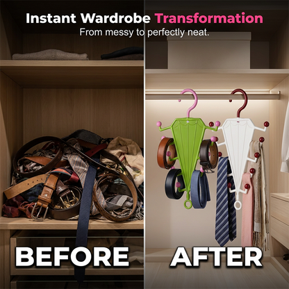 🧺 SVOZK® V-Shaped Double-Sided Clothes Hanger Organizer – Maximize Closet Space