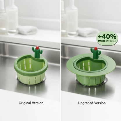 🔥🔥𝐇𝐄𝐀𝐓𝐖𝐎𝐋𝐅® Cactus Shaped Kitchen Sink Drain Strainer ✨ Features a widened rim design that perfectly fits 99% of sinks, nsuringastb,bbl free fit