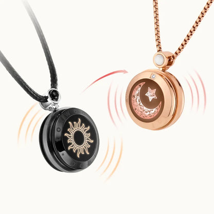 💥LAST DAY 80% OFF丨Vivalora® Sun & Moon Touch Necklaces — A Love Connection Beyond Distance ❤️