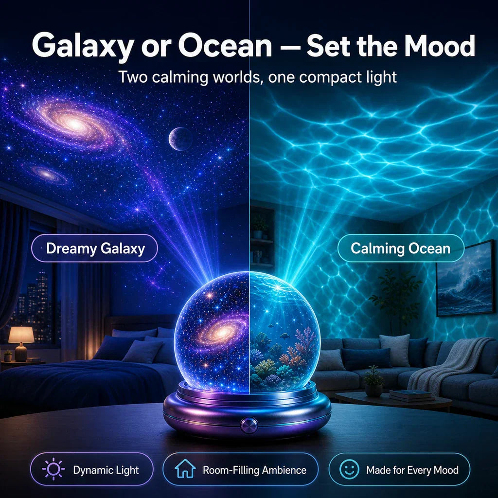✨ IEY® Galaxy Night Light Projector – Transform Any Room into a Dreamy Starry Sky