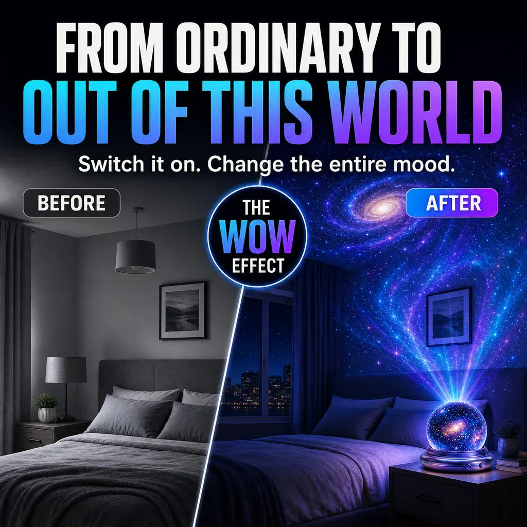 ✨ IEY® Galaxy Night Light Projector – Transform Any Room into a Dreamy Starry Sky